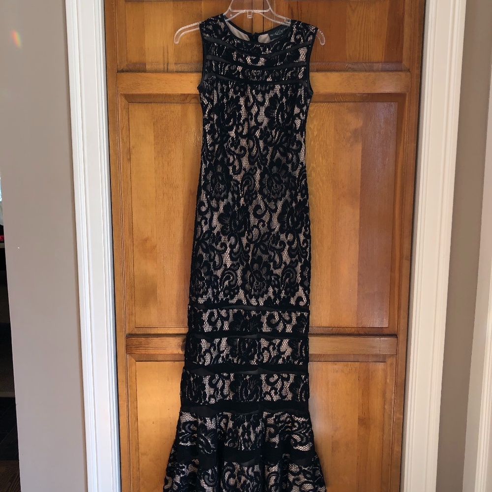 Black Lace Gown